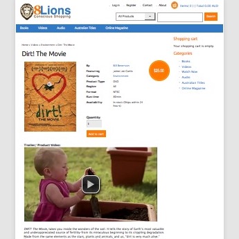 8Lions Product Page - Client Website